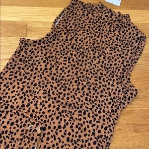 BRAND NEW leopard forever 21 bodysuit